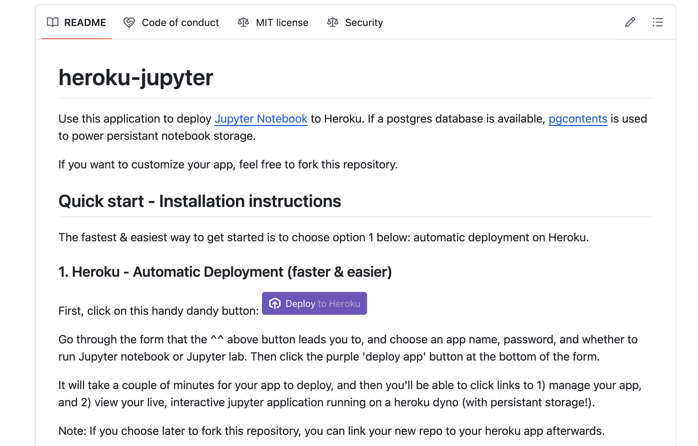 Deploy Heroku Jupyter